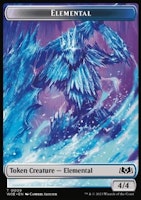 Elemental Token (White and Blue 4/4)