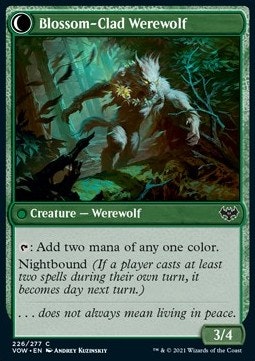 Weaver of Blossoms // Blossom-Clad Werewolf