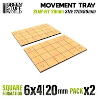 MDF Movement Trays - Slimfit Square 120x80mm