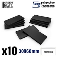 Plastic Rectangular Bases 30x60mm