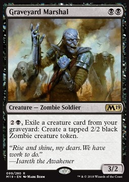 Graveyard Marshal (begagnat kort, EX/NM)