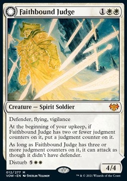 Faithbound Judge // Sinner's Judgment (begagnat kort EX/NM)