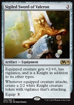 Sigiled Sword of Valeron (begagnat kort EX/NM)