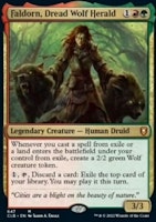 Faldorn, Dread Wolf Herald FOIL (begagnat kort, EX/NM)