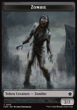 Rat Token (B 1/1) // Zombie Token (B 2/2)