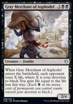 Gray Merchant of Asphodel (begagnat kort, EX/NM)