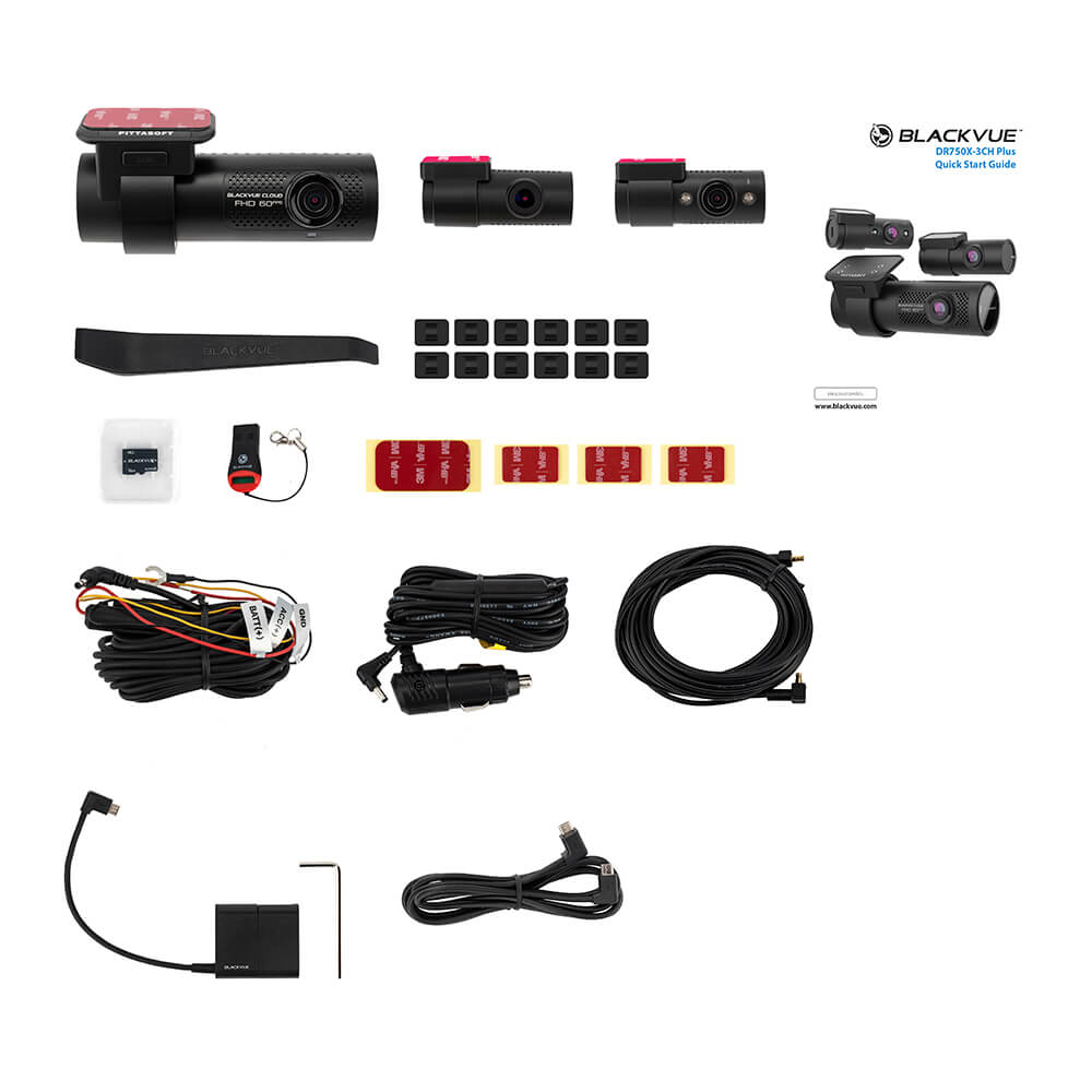 Blackvue Bilkamera DR750X 3CH 32GB NORDIC