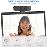 Emeet C980 Pro HD Webbkamera med 4st IA mikrofoner