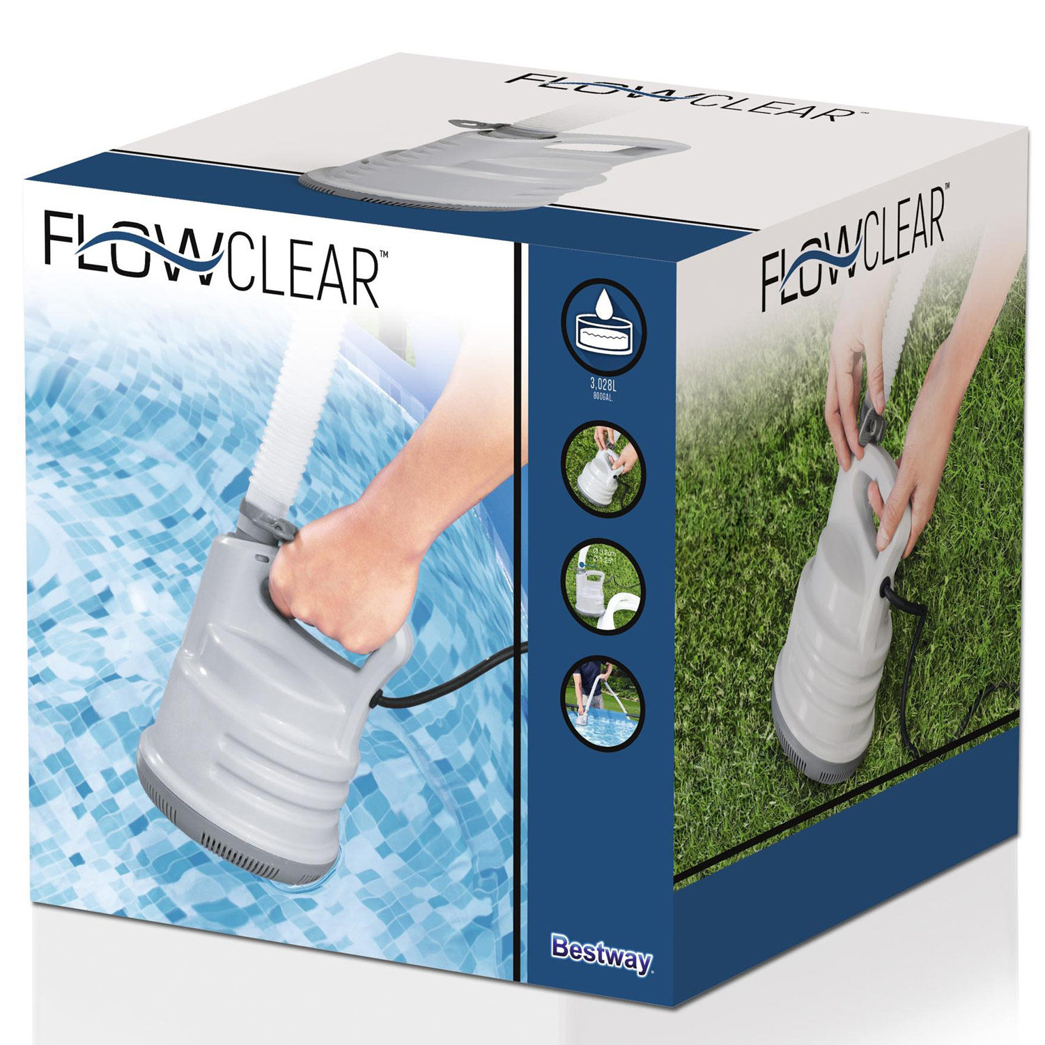 Bestway Flowclear Dränkbar Pump för Pool