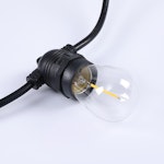 Ljusslinga utomhus - Utebelysning 15-100 meter med utbytbara E27 LED lampor