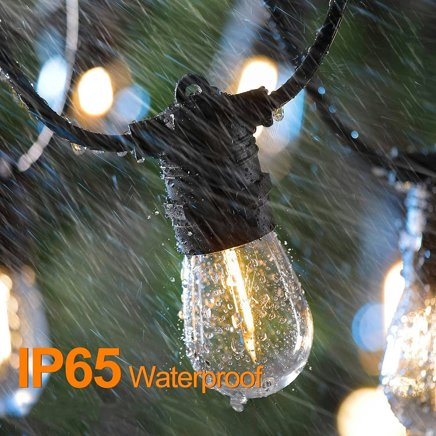 Udendørsbelysning 15 udskiftelige lamper - 14,4 meter udendørs lyskæde -  Ly.se - Smarte ting til de bedste priser
