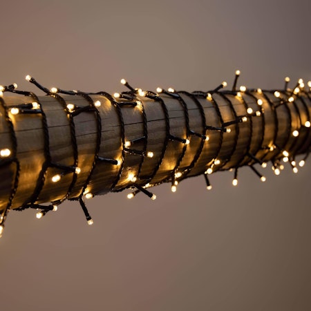 Julbelysning utomhus LED 15-95 meter med upp till 1900 varmvita lampor