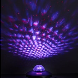Rymdlampa LED projektor med fjärrkontroll