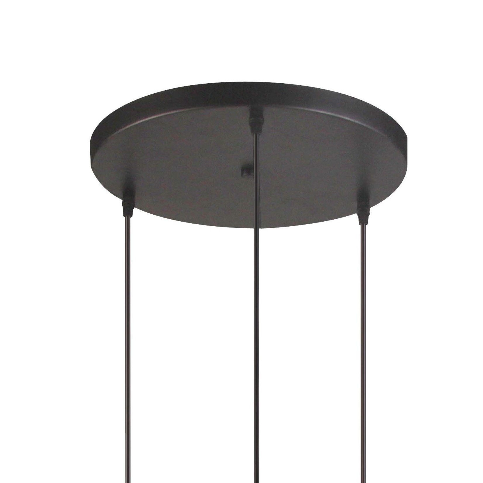 Design taklampa i bärnstensfärgat glas med 3 lampor -  Verona