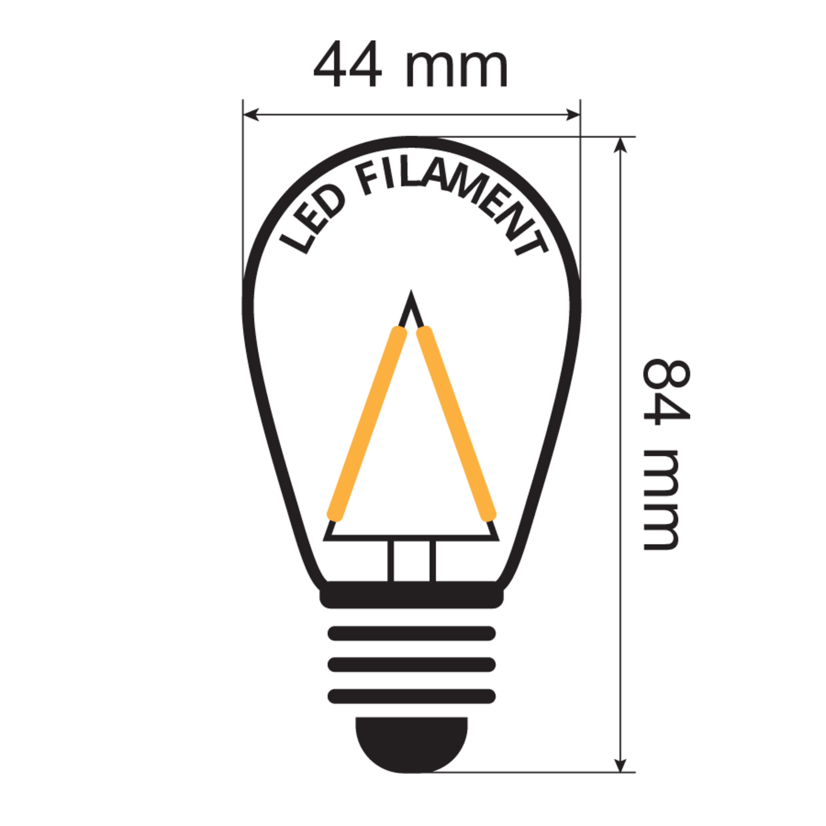 30-pack Dimbara E27 Varmvita LED-lampor 4 watt - Energiklass A+