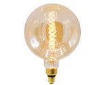 3-pack E27 dimbar XXXL LED-lampa med spiralfilament och bärnstensfärgat glas - Ø200