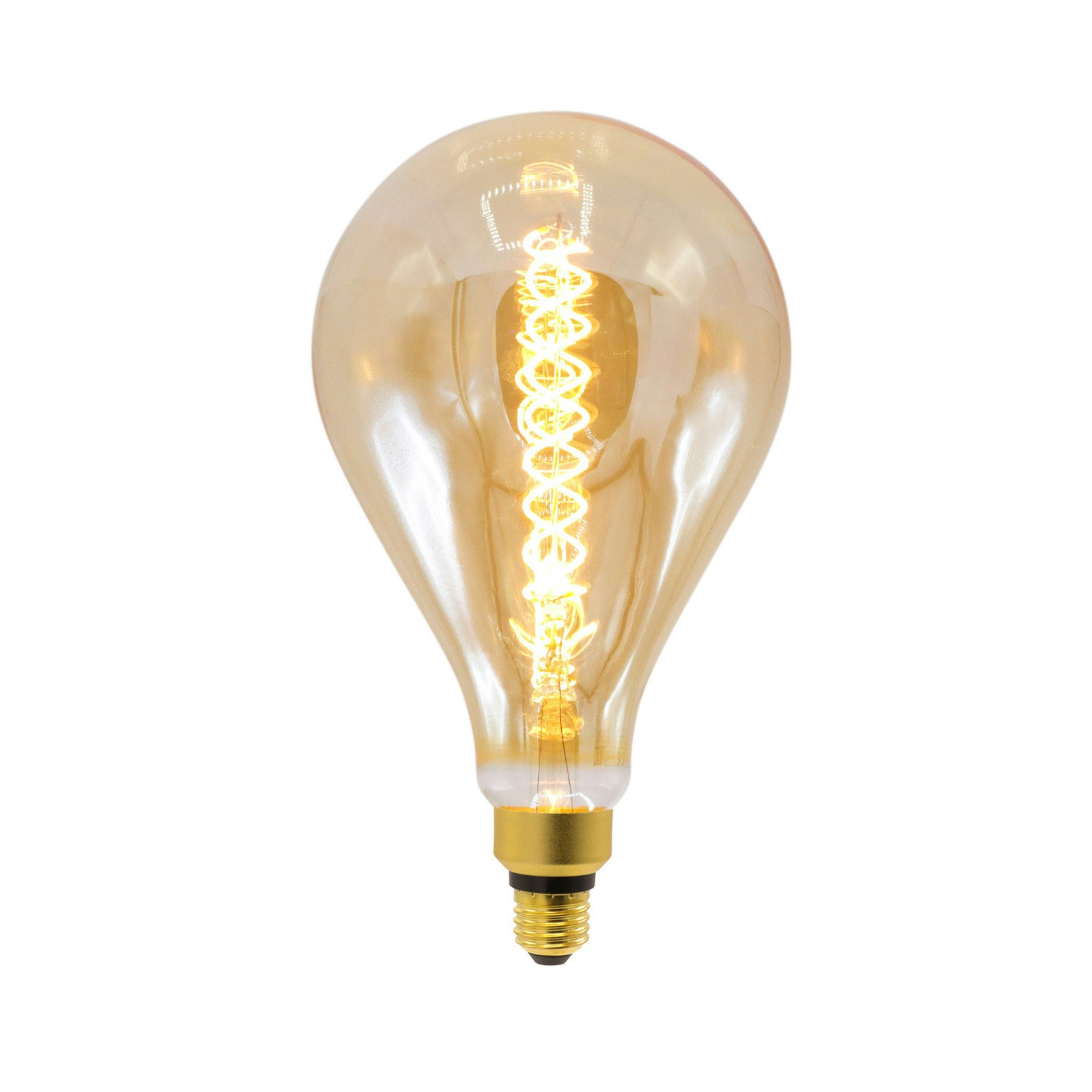 3-pack E27 dimbar XXL LED-lampa med spiralfilament och bärnstensfärgat glas  - Ø160 - Ly.se - Smarta saker till de bästa priserna