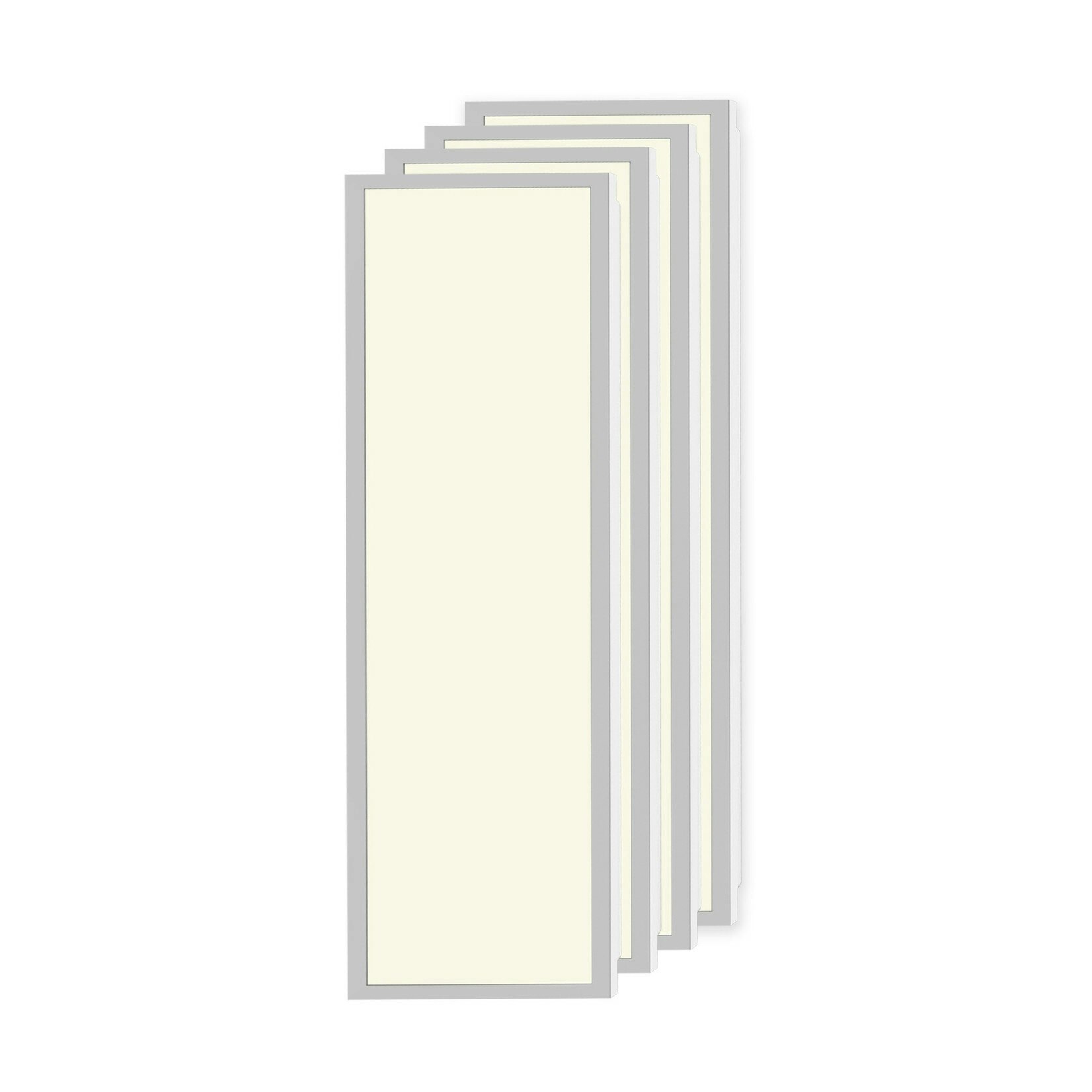 Set med 4 LED-paneler 30x120cm – 30W, 3000K – 114lm/W