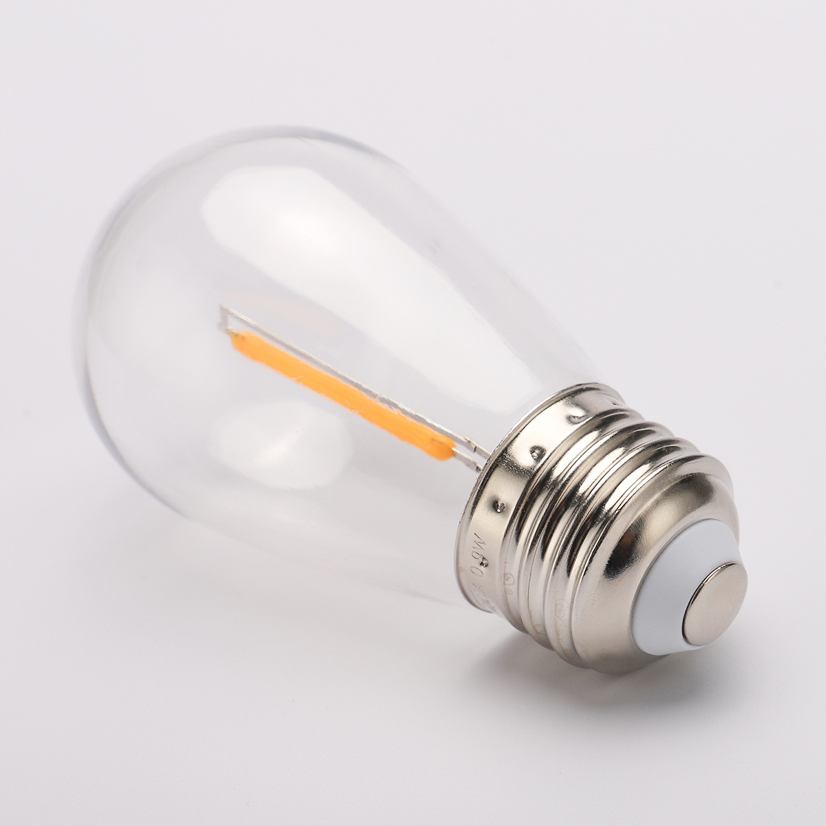 E27 dimbar LED lampa 3V 0,8W 2200K för bland annat solcellsbelysning
