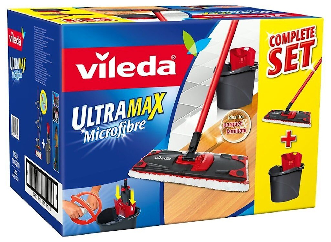 Vileda Mopp Ultramax komplett med hink - Ly.se - Smarta saker till de bästa  priserna
