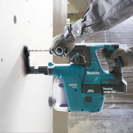 Makita DHR243RTJW Kombihammare med 2 batterier