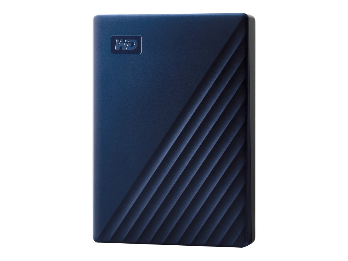 WD My Passport for Mac WDBA2F0050BBL – Hårddisk – krypterat – 5 TB – extern – Midnattsblå