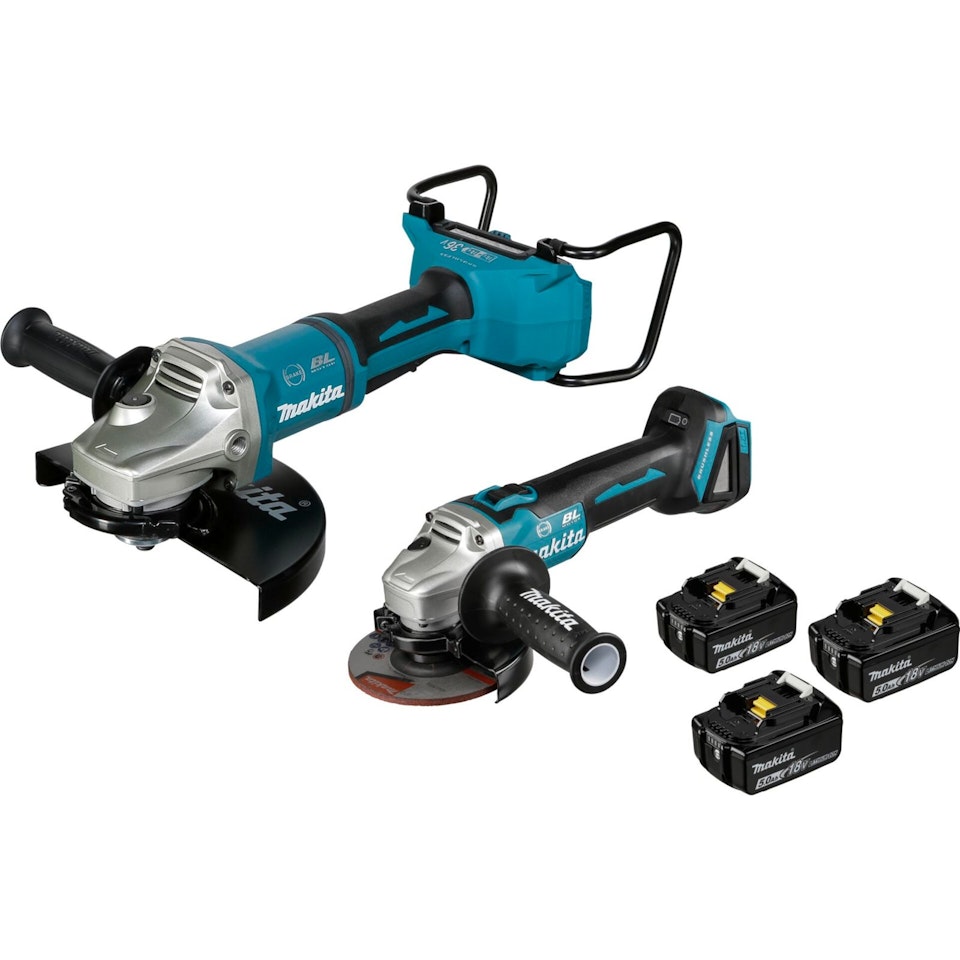 Makita DLX2245PT1 Vinkelslip Set