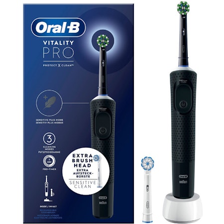 Oral B Eltandborste Vitality Pro Black Extra Refill