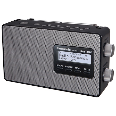 Panasonic FM/DAB Radio snabbval AC/Batte RF-D10EG-K