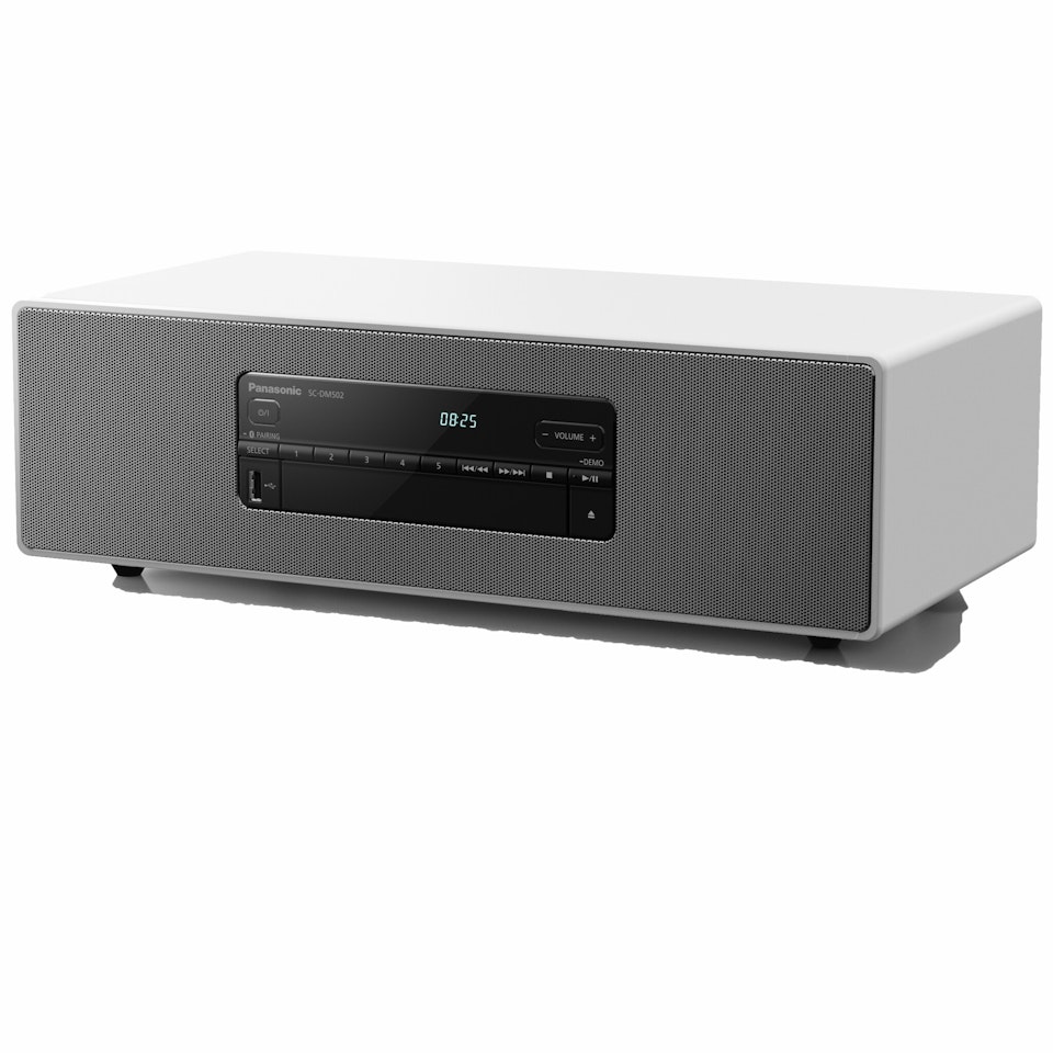 Panasonic Kompakt stereosystem med intuitiva funktioner SC-DM502E-W