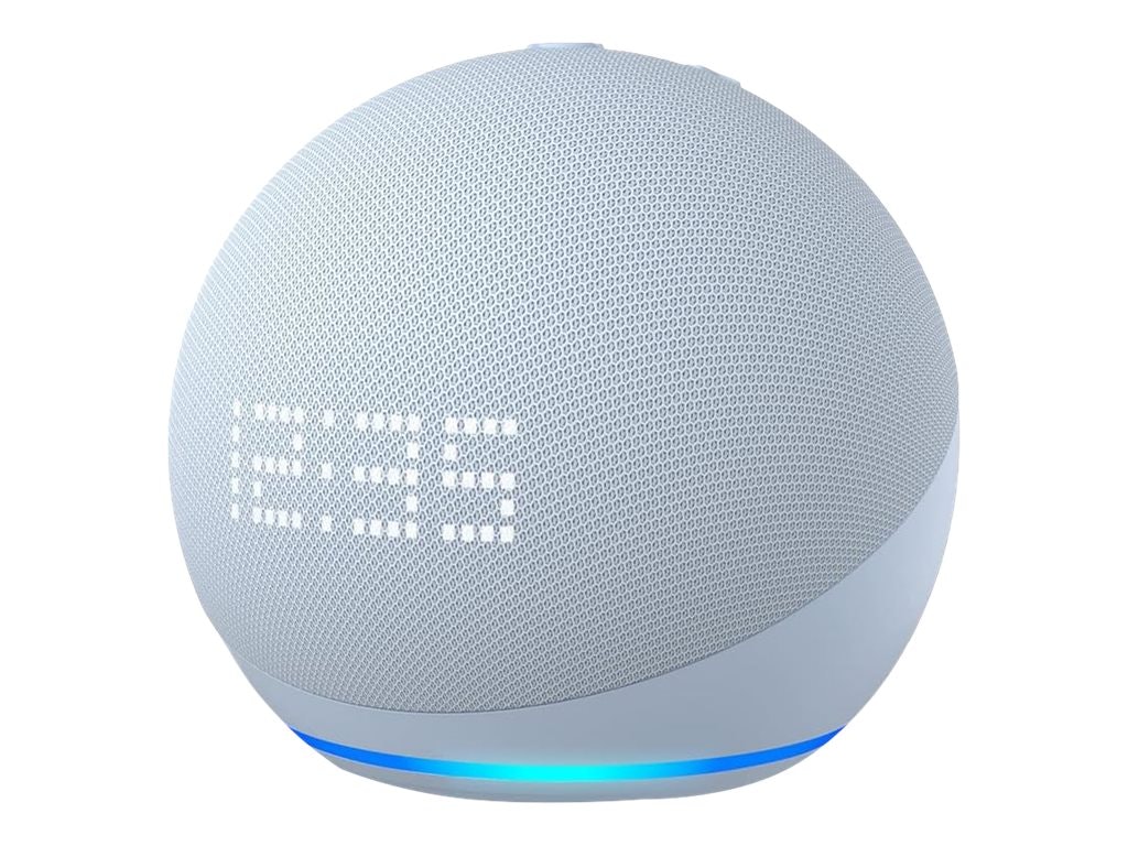 Amazon Echo Dot (5th Generation) Smart Högtalare med klocka Gråblå