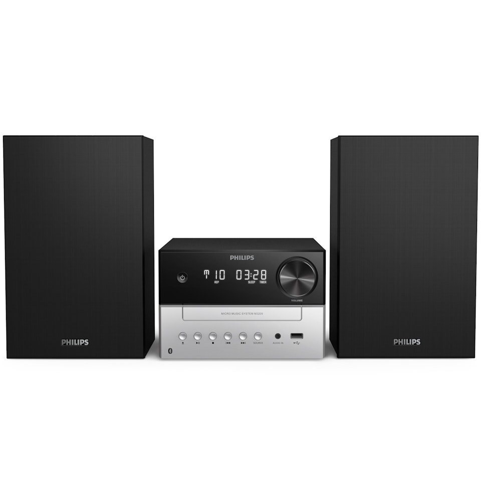 Philips TAM3205/12 Klassisk mini-stereo CD/Radio/USB/Bluetooth