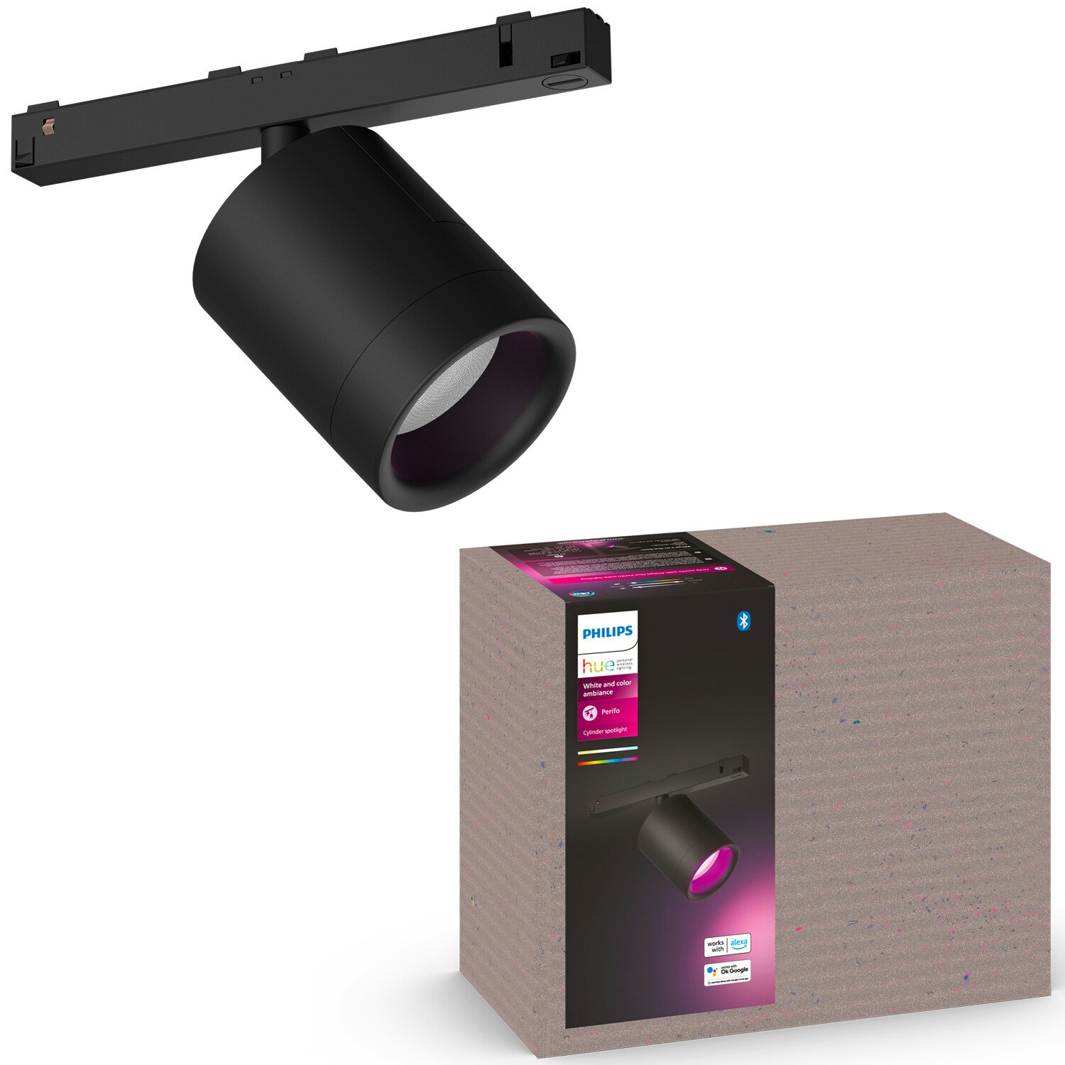 Philips Hue Perifo cylinderspotlight Svart