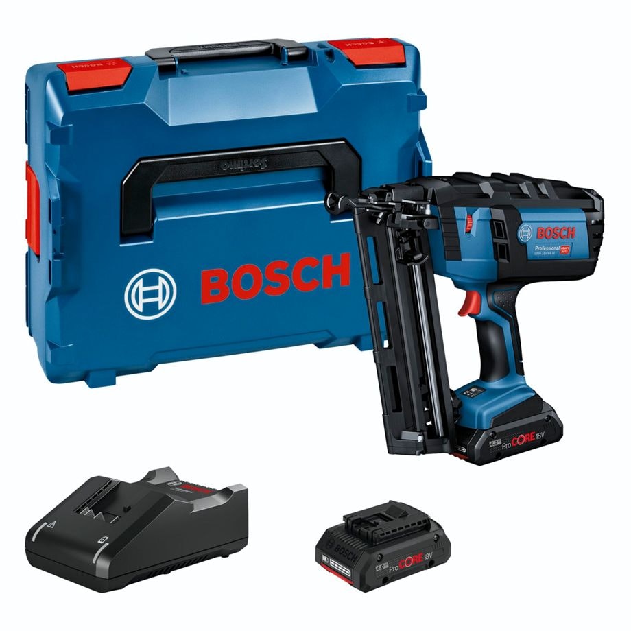 Bosch GNH 18V-64 M Kit sladdlös spikpistol med laddare och batteri