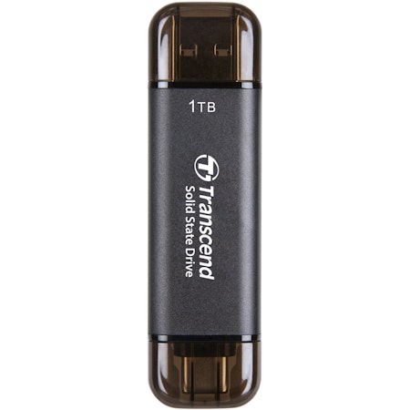 Transcend Portabel SSD ESD310C USB-C 1TB (R1050/W950) Svart