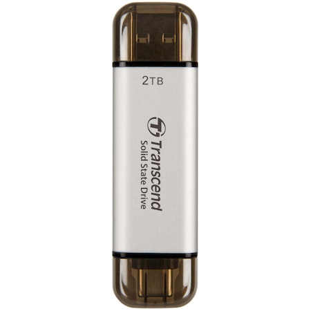 Transcend Portabel SSD ESD310S USB-C 2TB (R1050/W950) Silver
