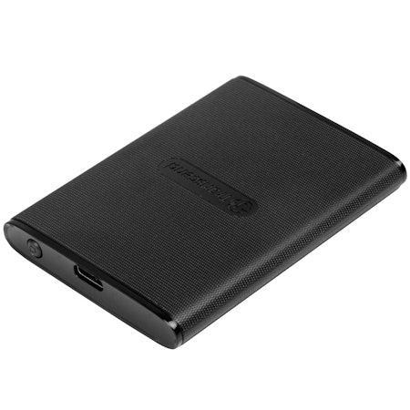 Transcend Portabel SSD ESD270C USB-C 500GB (R520/W460) Svart