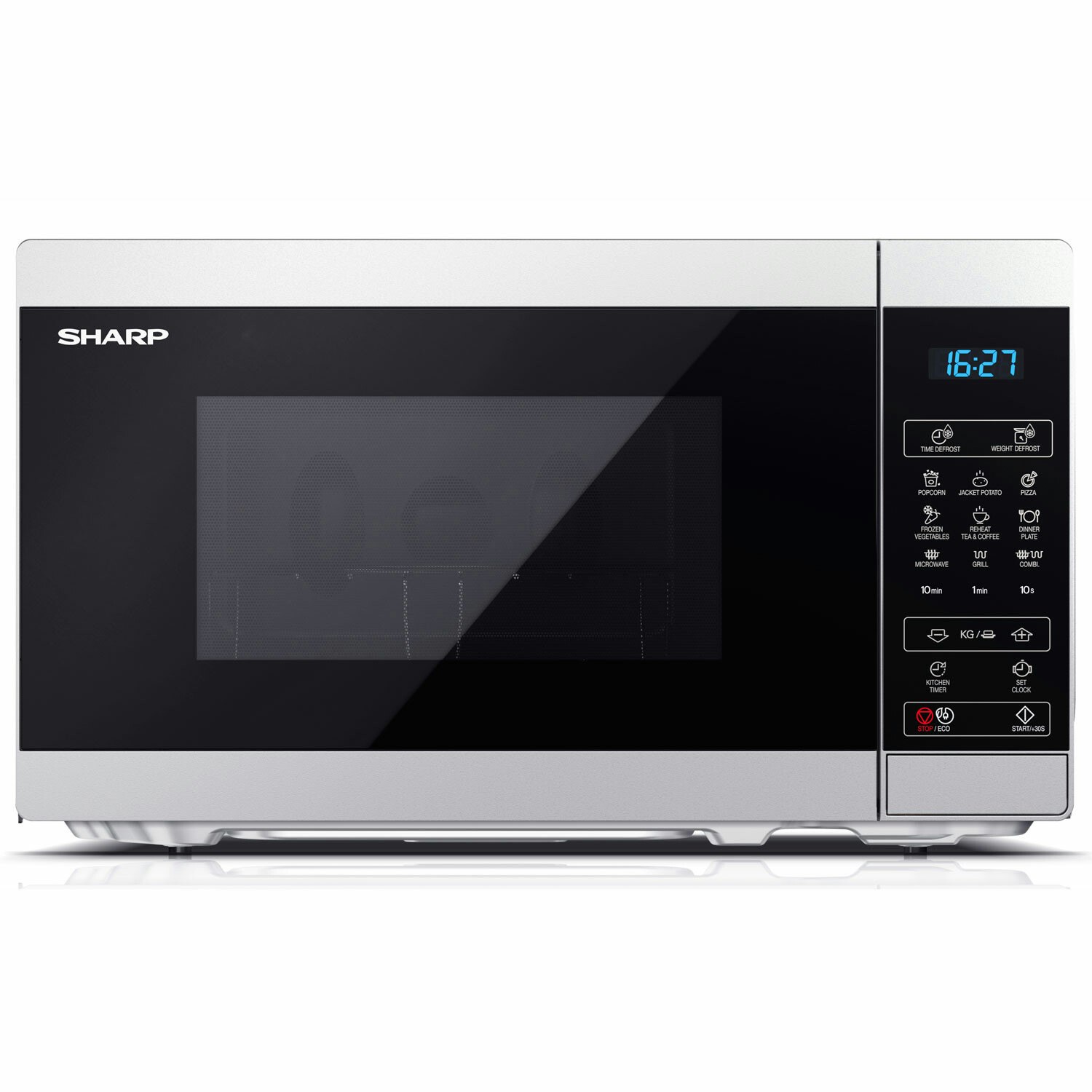 Sharp Microvågsugn 20l Digital panel 800W Silver – YC-MS02ES