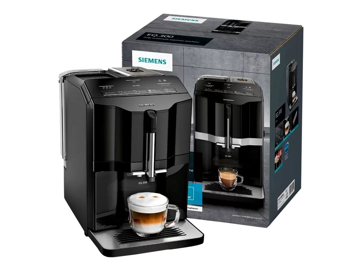 Siemens EQ.300 TI35A209RW Automatisk kaffemaskin Svart