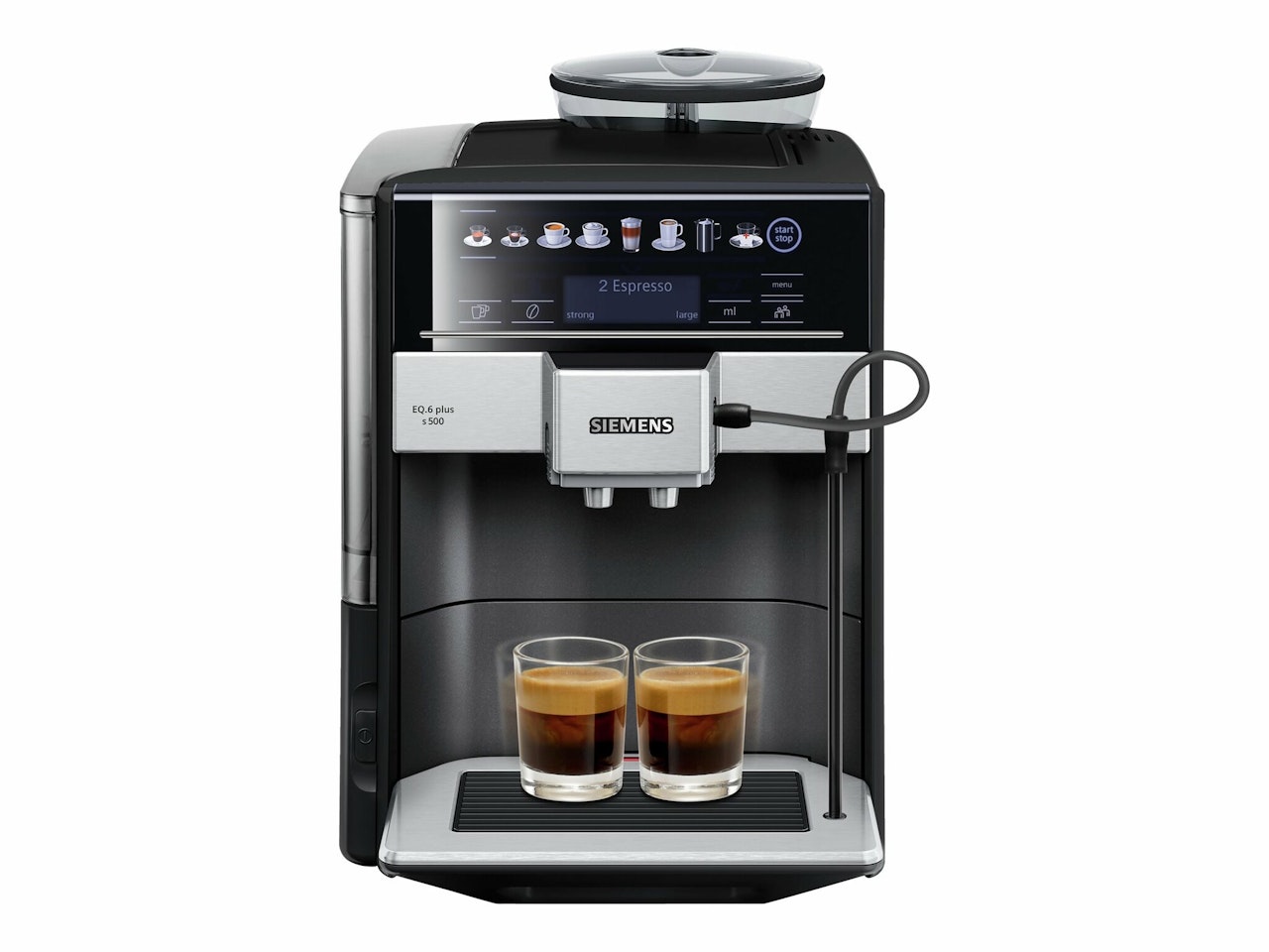 Siemens EQ.6 plus s500 TE655319RW Automatisk kaffemaskin Svart