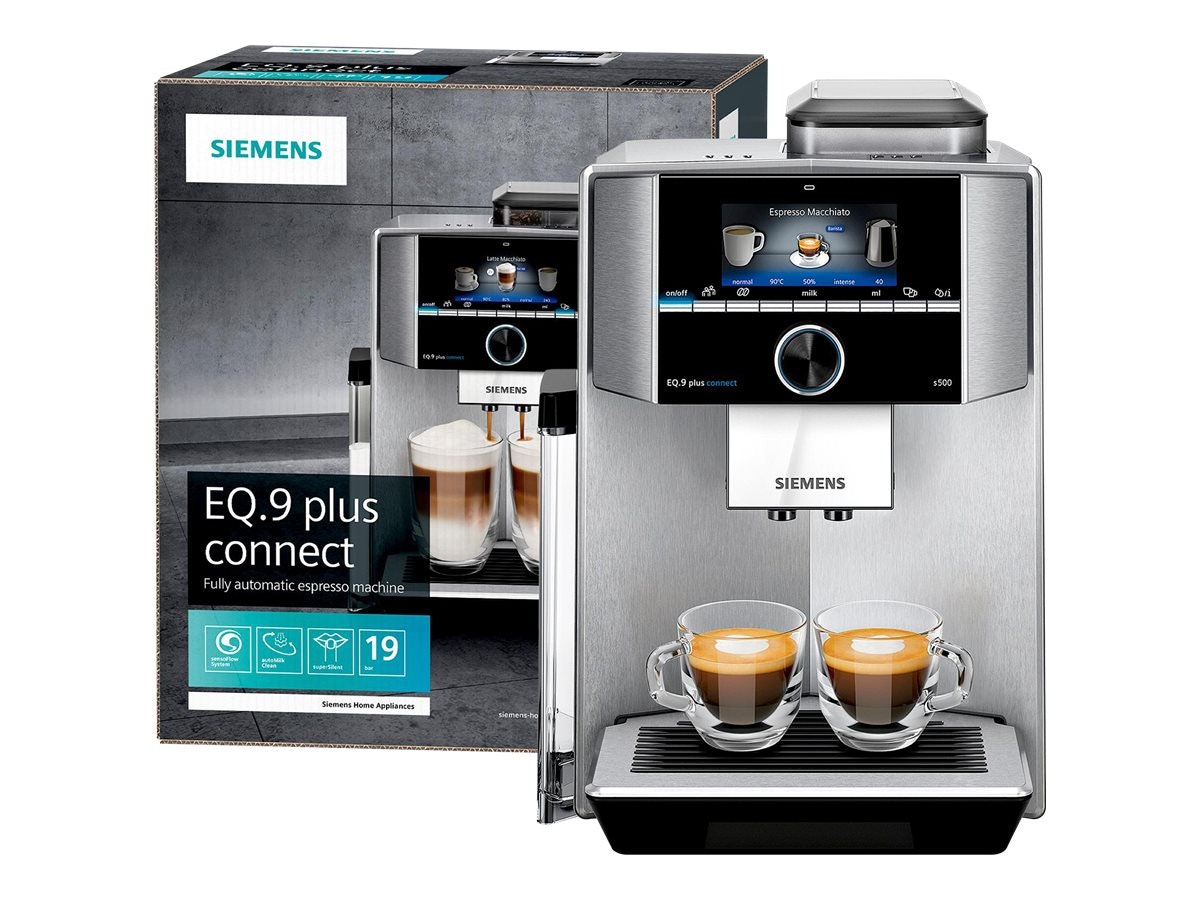 Siemens EQ.9 plus connect s500 TI9553X1RW Automatisk kaffemaskin Rustfrit stål