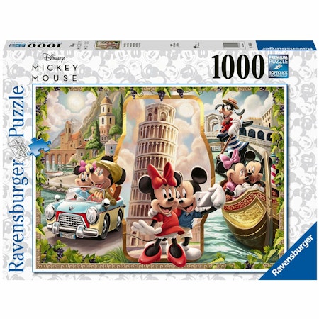 Ravensburger Pussel Vacation Mickey & Minni 1000p