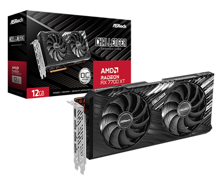 ASRock Challenger Radeon RX 7700 XT 12GB OC 12GB