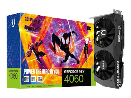 ZOTAC GAMING GeForce RTX 4060 8GB OC SPIDER-MAN Across the Spider-Verse Bundle 8GB