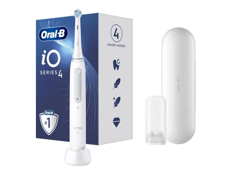 Oral-B iO SERIES 4 Elektrisk Tandborste med Etui Vit