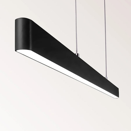 Minimalistisk hänglampa Andre med integrerade dimbara lysdioder - svart