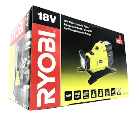 Ryobi R18TP-0 18V Batteridriven vattenpump