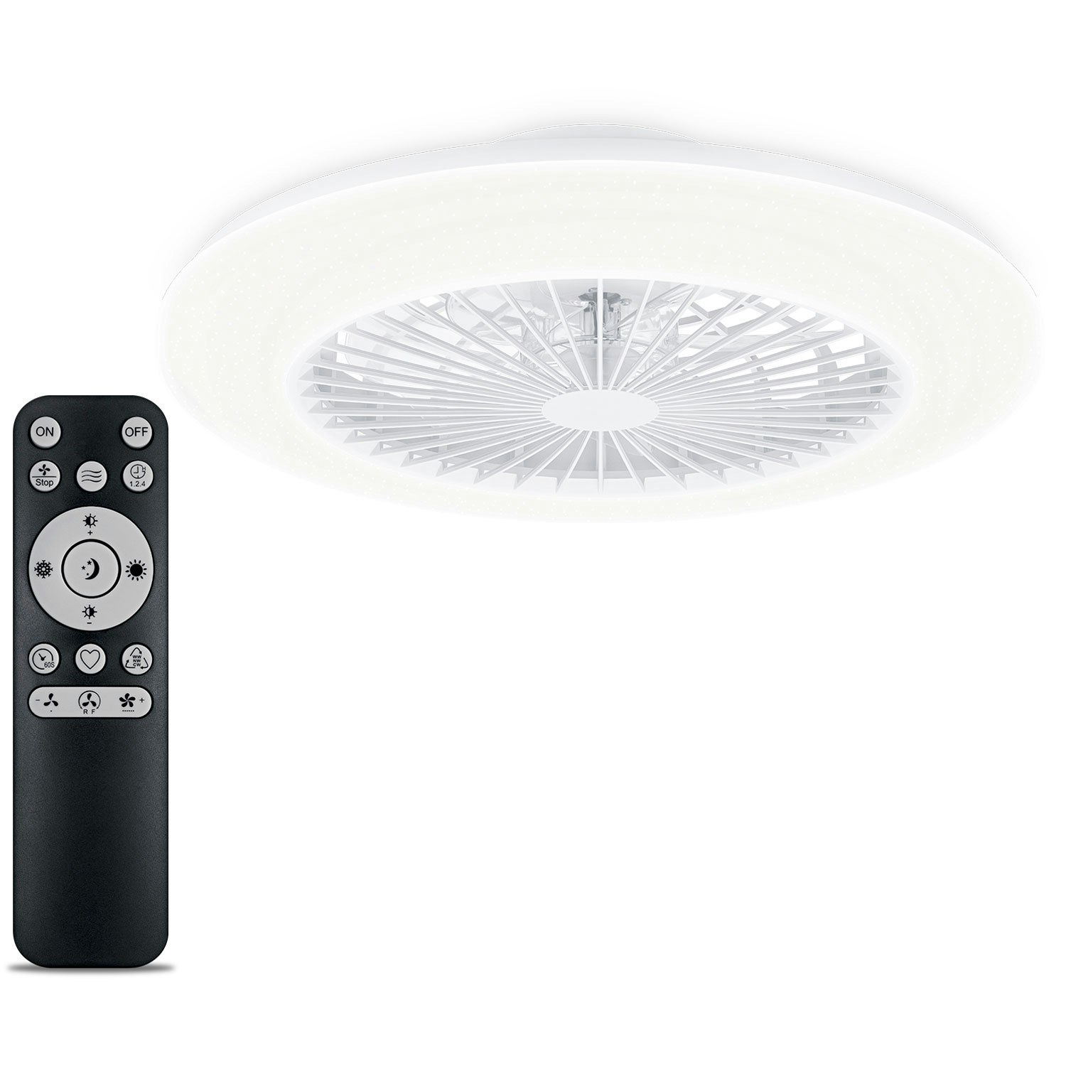 Philips Amigo Takfläkt med LED-belysning 4000 lm – Varmvit och kallvit