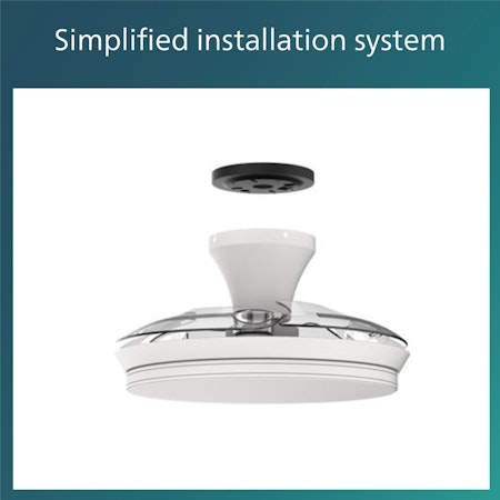 Philips Bliss Takfläkt med LED-belysning Varm och kallvitt 4500 lm