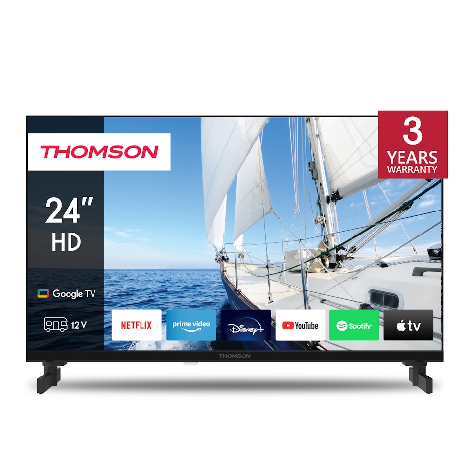 Thomson 24" HD Google Smart TV 12V/230V 24HG2S14C